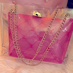 🩷🍒Fashion clear  tote bag